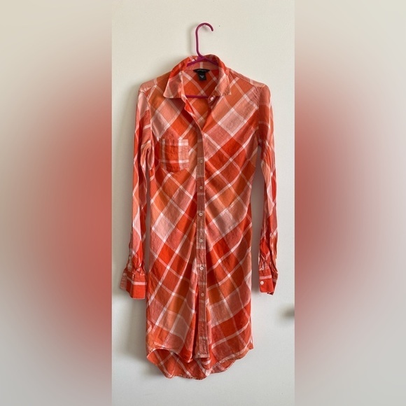 Moda International 100% Linen Shirt Dress 6P - Picture 1 of 5